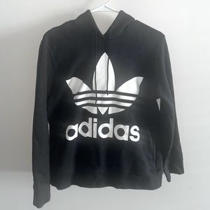 Medium woman’s adidas hoodie with large front pocket; like new, lightly worn